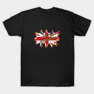 Union Jack Comic Style Flag T-Shirt